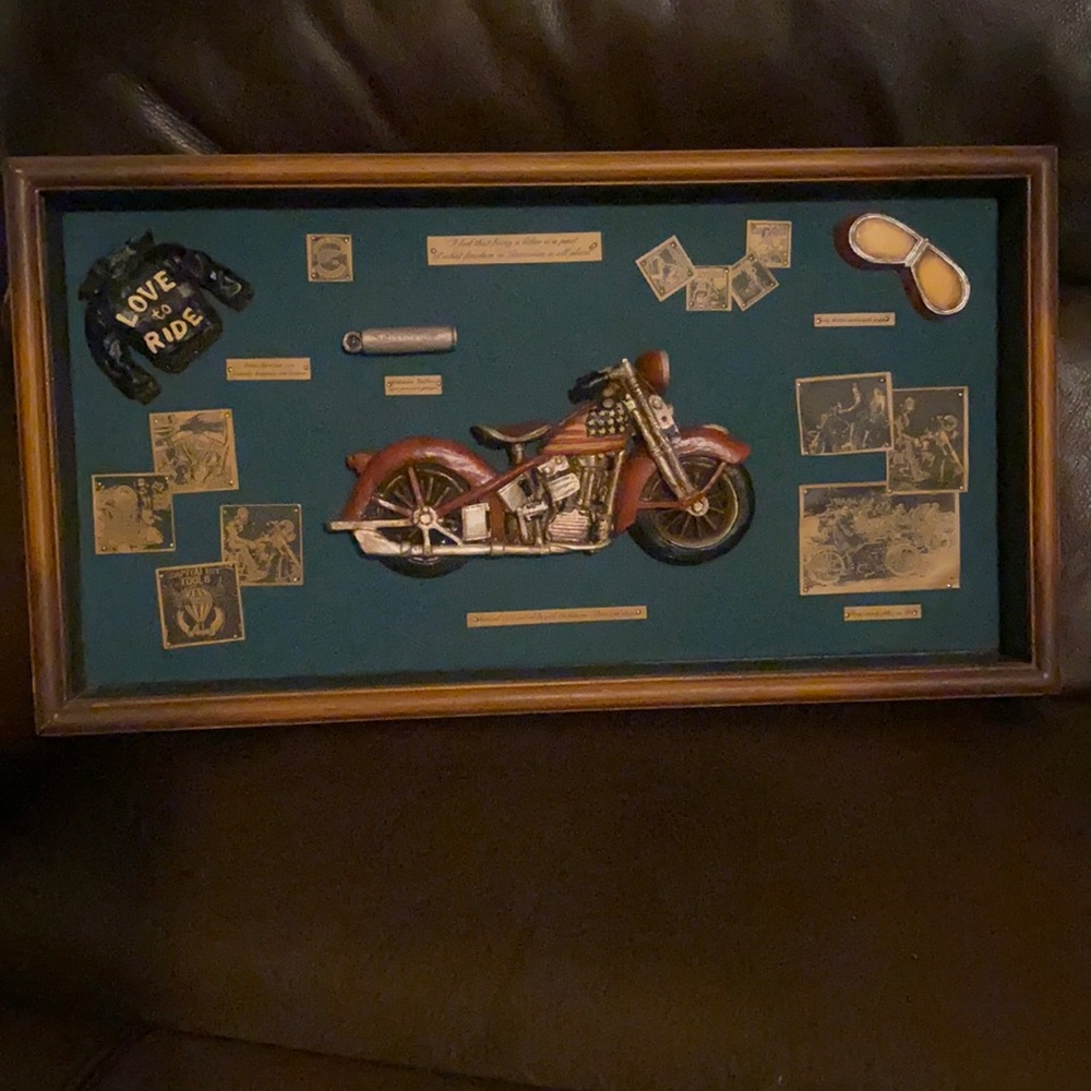 Motorcycle picture frame